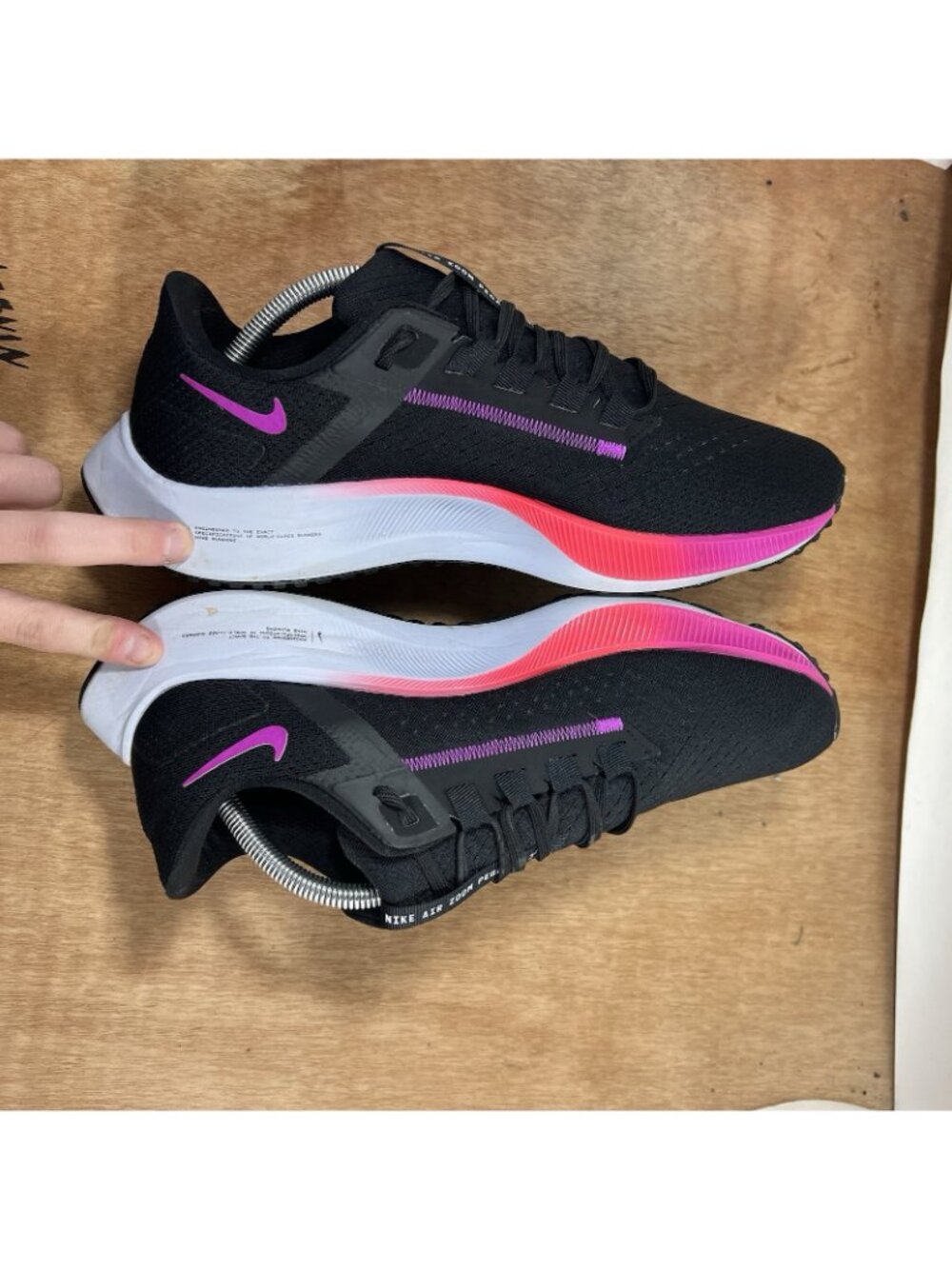 Nike Air Zoom Pegasus 39 Shoes Mens Size 10.5 Black Pink Running Gym CW7356-011 - Picture 6 of 9